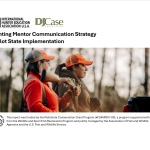 Two women hunters in the woods on the report cover.