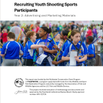 Report cover image with young archers at a competition.