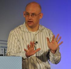 Clay Shirky speaking at DrupalCon